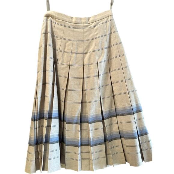 Compliments From The Edinburgh Woollen Mill Pleated Midi Skirt Size 12 wool - Picture 5 of 10